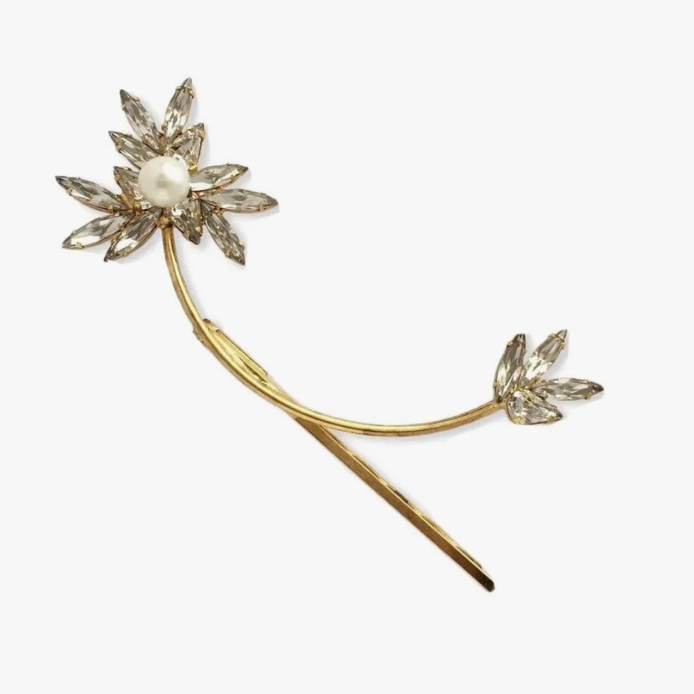 Lelet NY Crystallized Pearl Bobbi 14K Gold